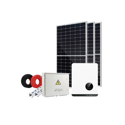 5KW 10KW 20KW ग्रिड सौर प्रणाली पर आवासीय सौर पैनल सौर ऊर्जा उपकरण