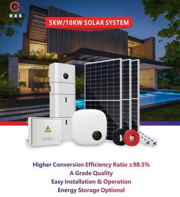 Anodized Alaminum मिश्र धातु ऑफ ग्रिड सोलर सिस्टम 5kw घर के लिए
