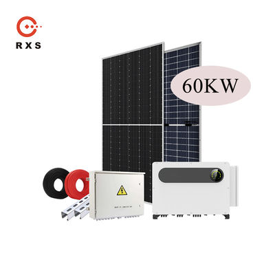 ग्रिड हाइब्रिड सौर प्रणाली पर पूर्ण सौर ऊर्जा भंडारण 60KW 100KW 1MW